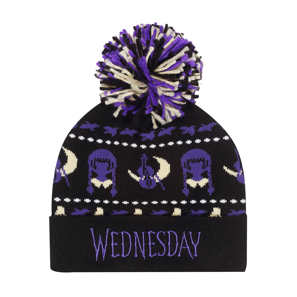 Zdjęcie produktu Wednesday - Czapka Midnight z pomponem