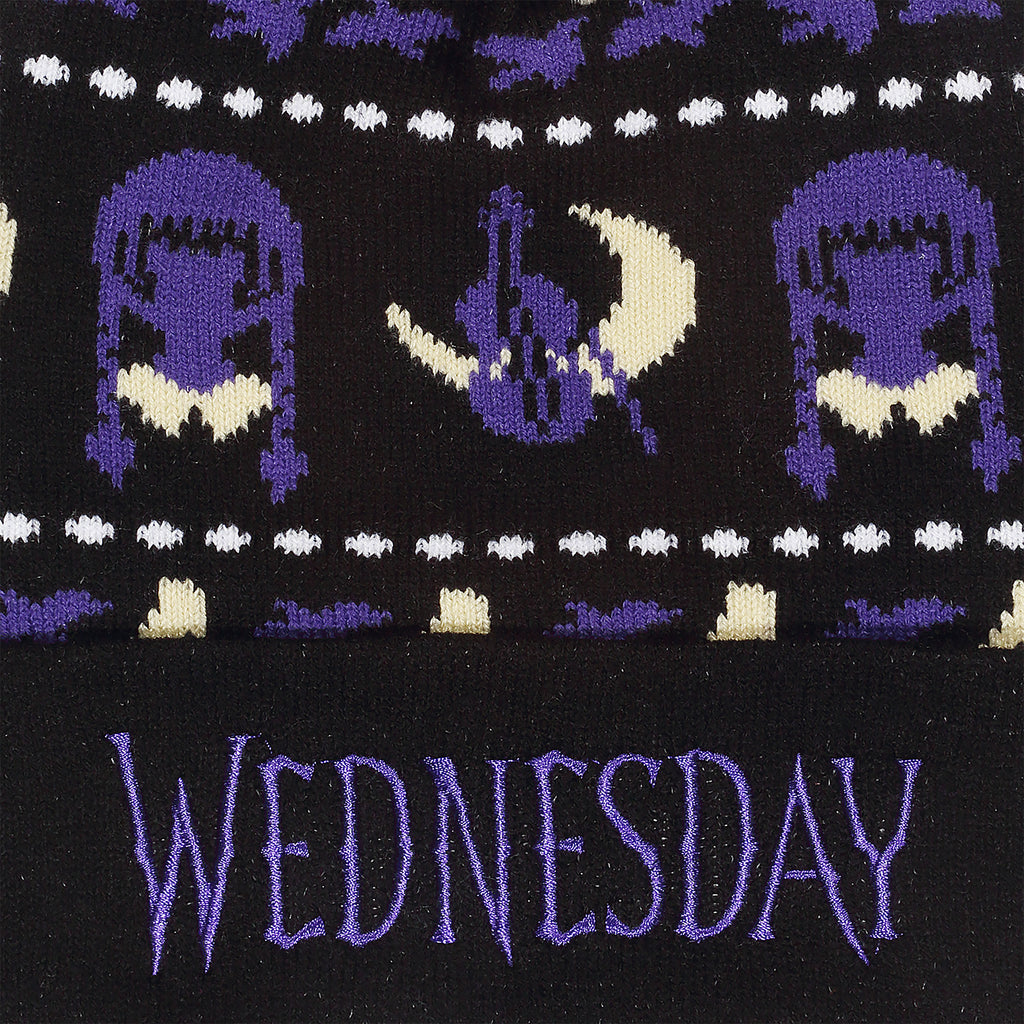 Zdjęcie produktu Wednesday - Czapka Midnight z pomponem
