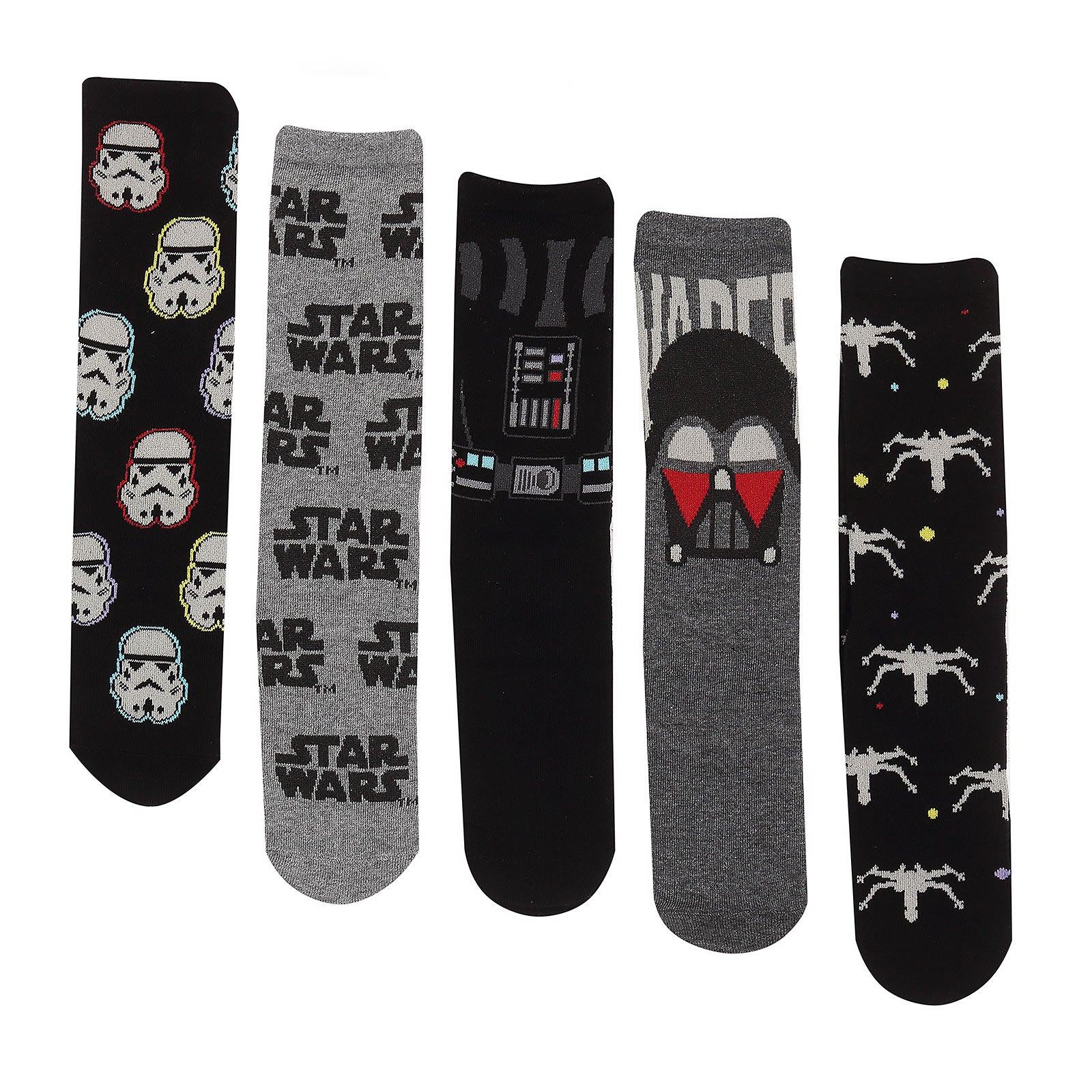 Zdjęcie produktu Star Wars - Zestaw 5 par skarpet Dark Side w pudełku prezentowym