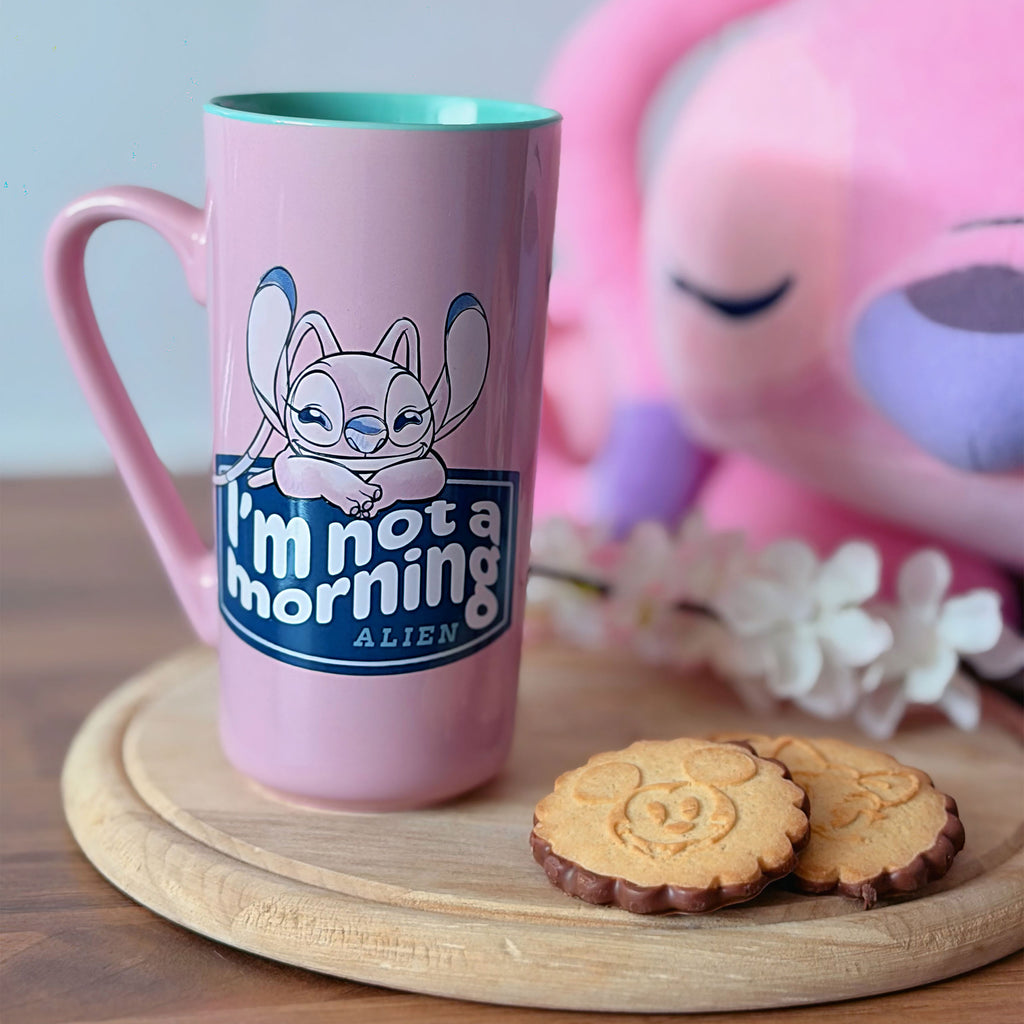 Zdjęcie produktu Kubek Stitch i Angel I'm Not a Morning - Lilo & Stitch