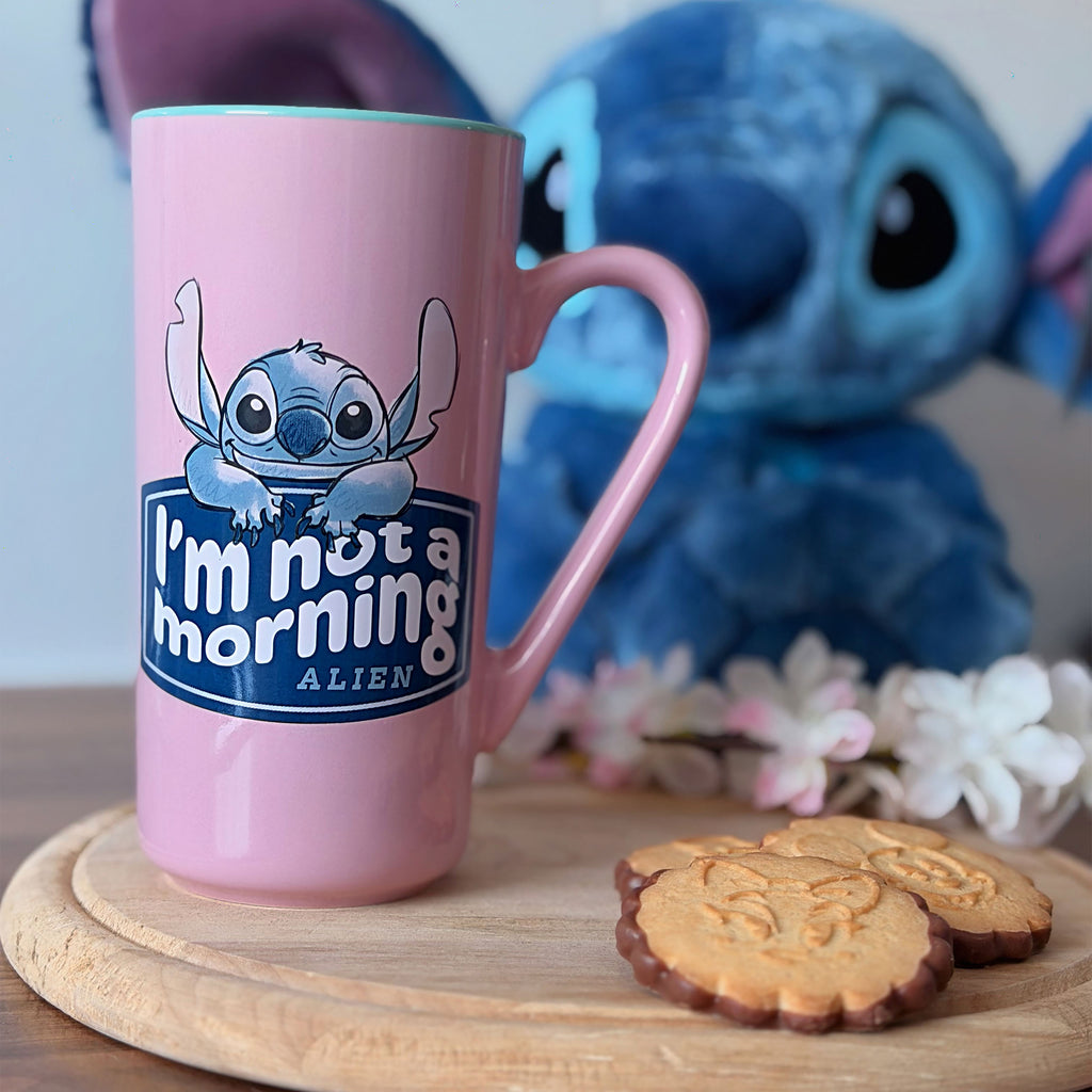 Zdjęcie produktu Kubek Stitch i Angel I'm Not a Morning - Lilo & Stitch