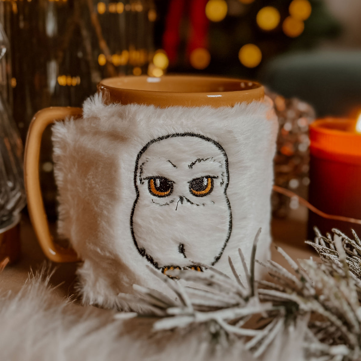 Zdjęcie produktu Kubek Hedwiga z Pluszowym Pokrowcem - Harry Potter