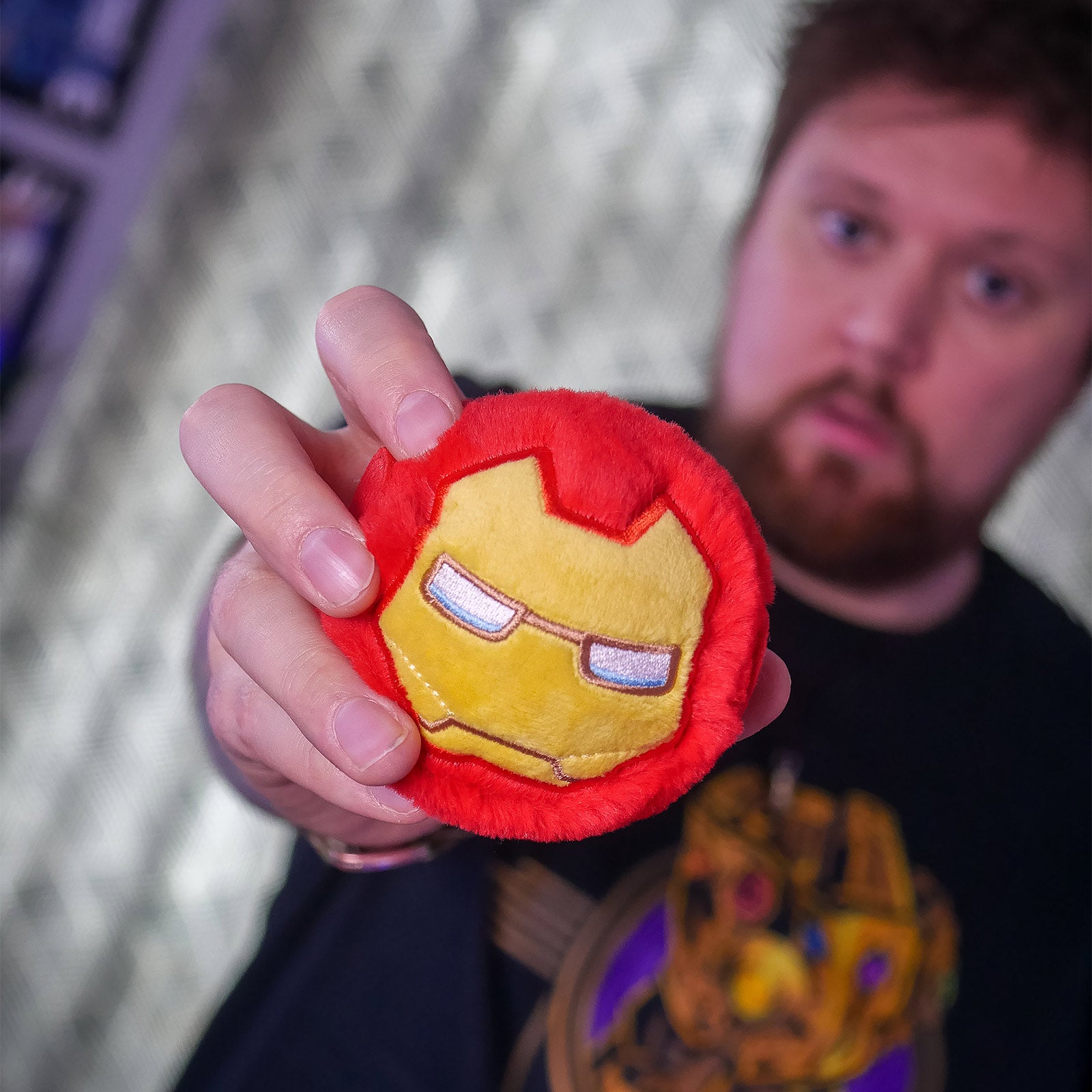 Zdjęcie produktu Iron Man - Beanie Bouncers skacząca pluszowa piłka