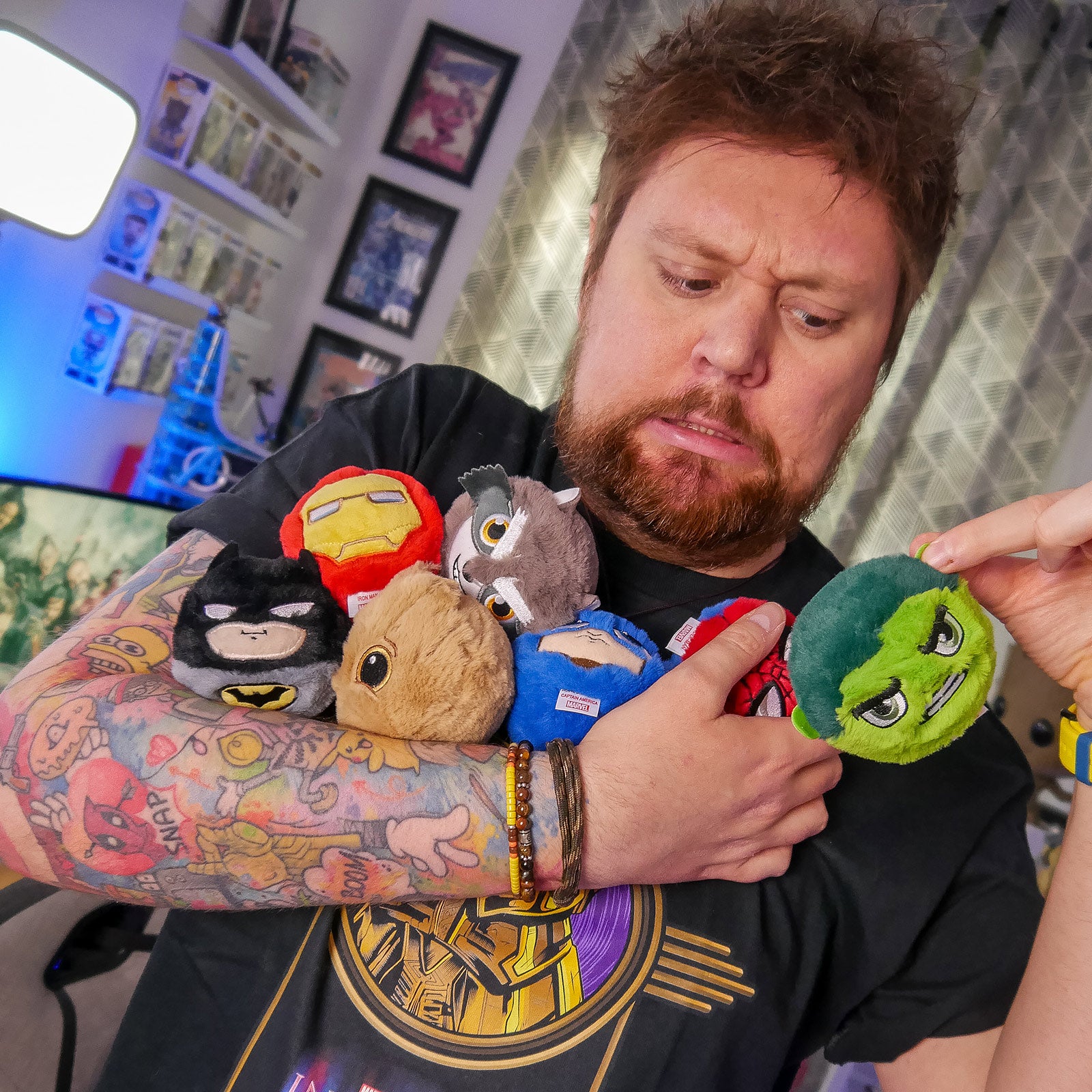 Zdjęcie produktu Iron Man - Beanie Bouncers skacząca pluszowa piłka