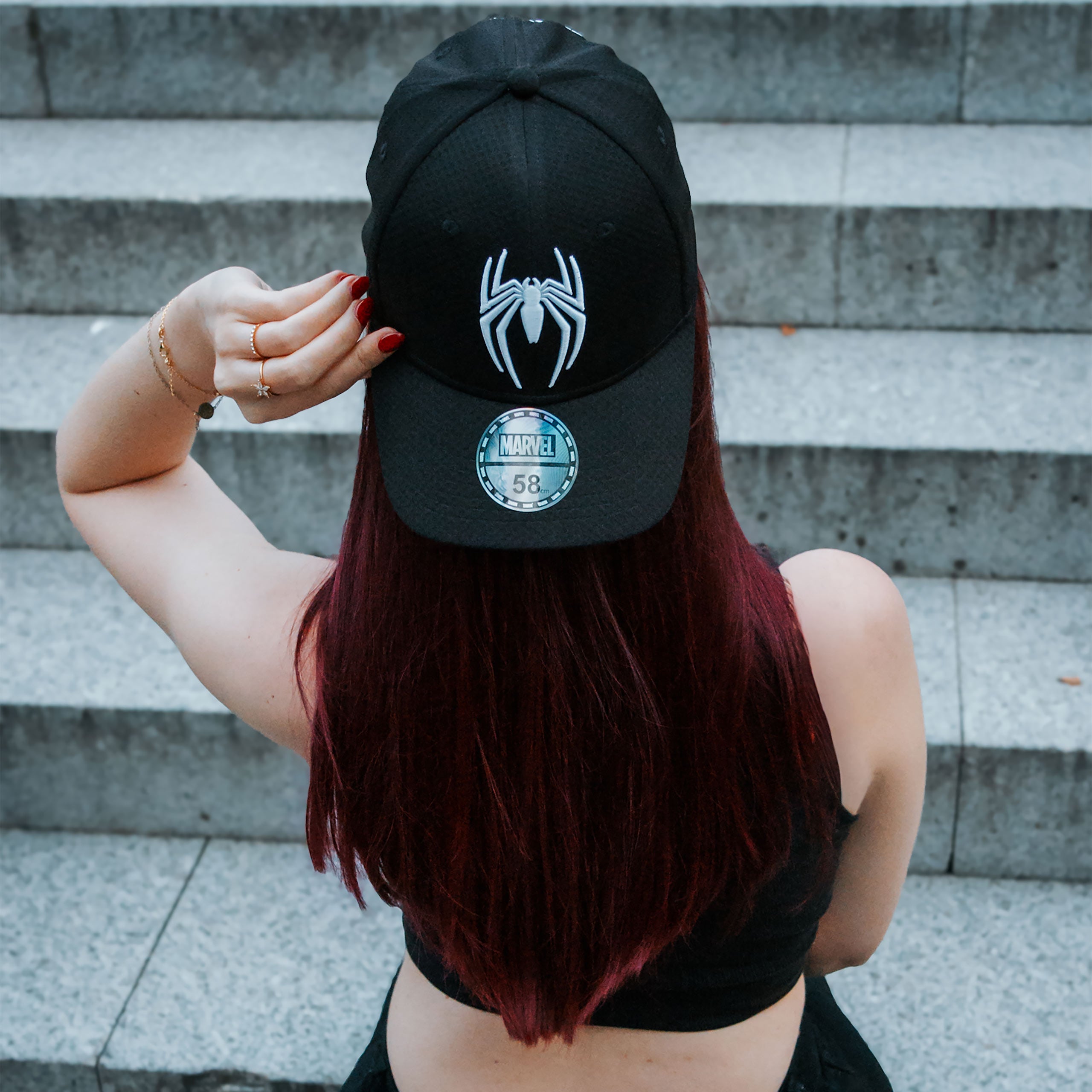 Zdjęcie produktu Spider-Man - Czapka z Daszkiem z Białym Logo