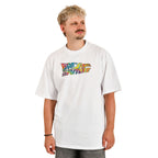 Zdjęcie produktu Powrót do Przyszłości - Oversize T-Shirt Hoverboard Białe
