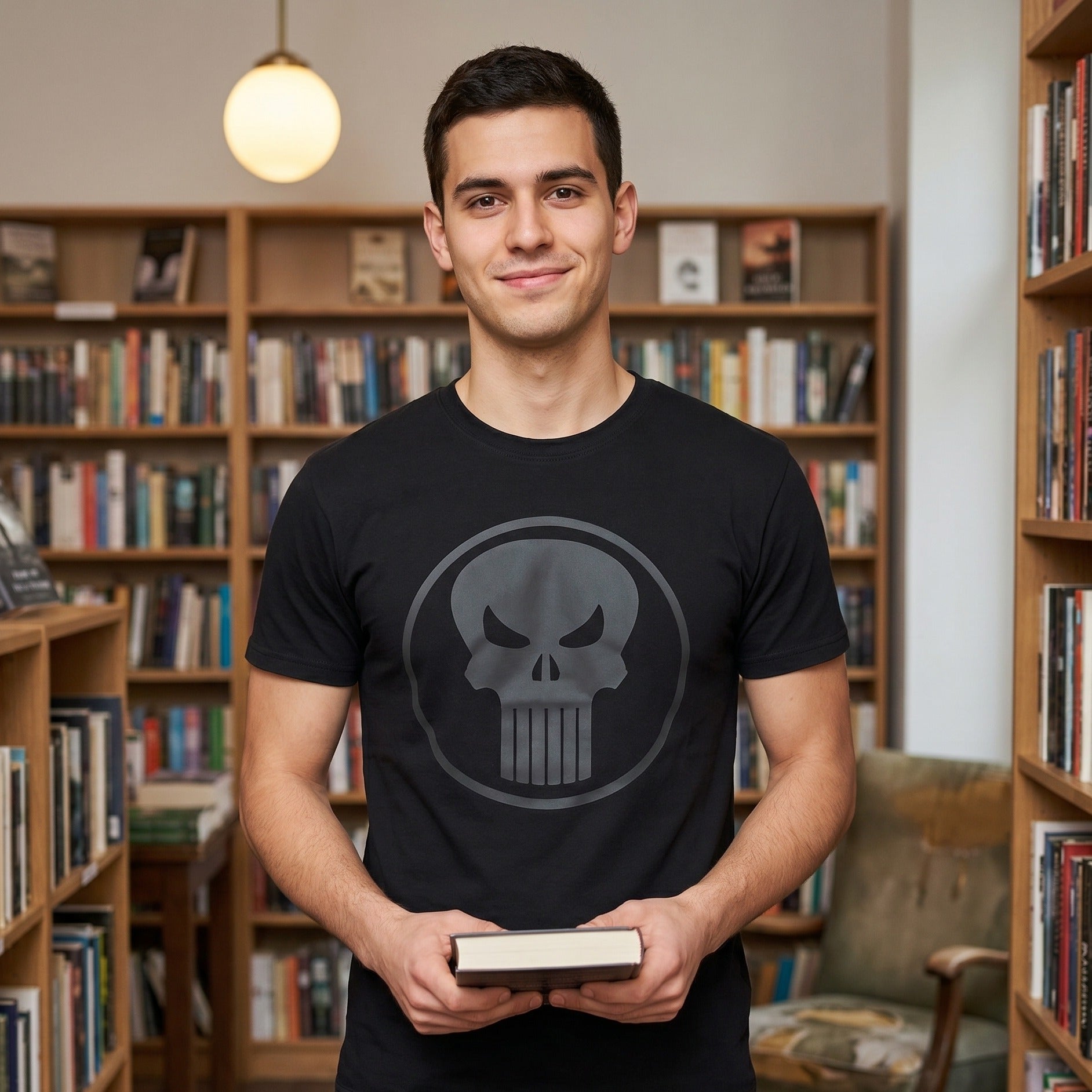 Zdjęcie produktu Punisher - Czarna koszulka z logo