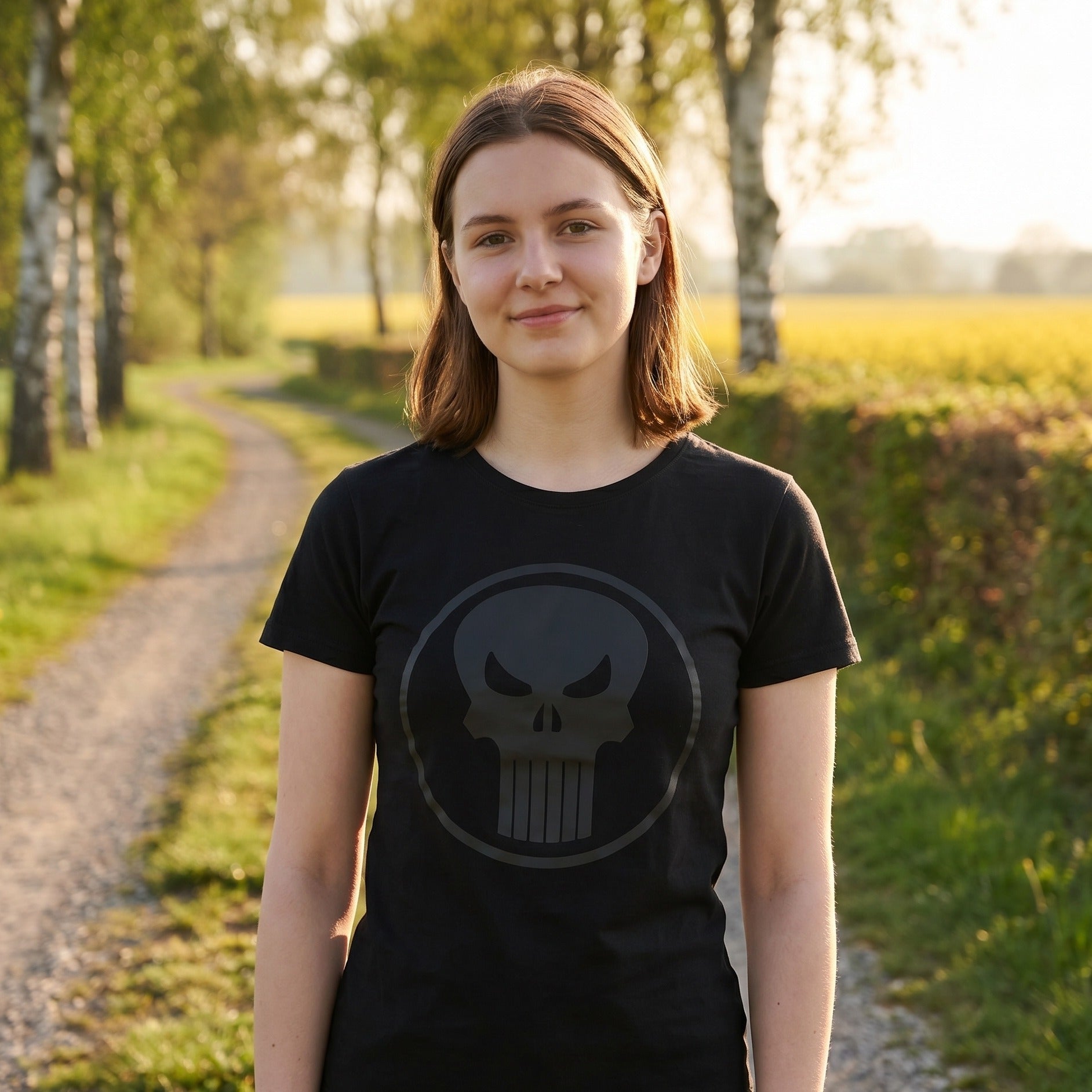 Zdjęcie produktu Punisher - Czarna koszulka z logo
