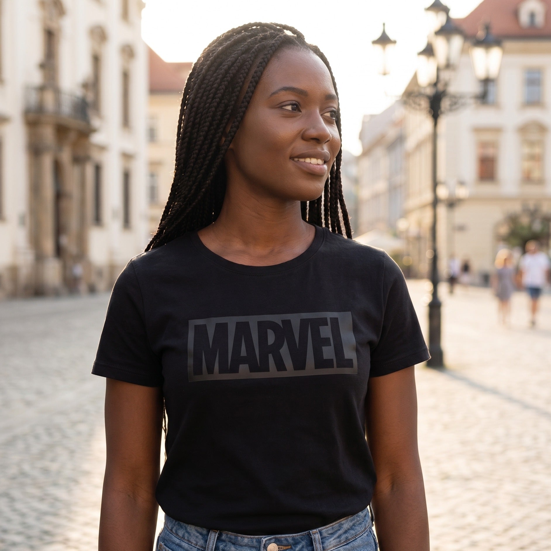 Zdjęcie produktu Marvel - Koszulka z logo czarna