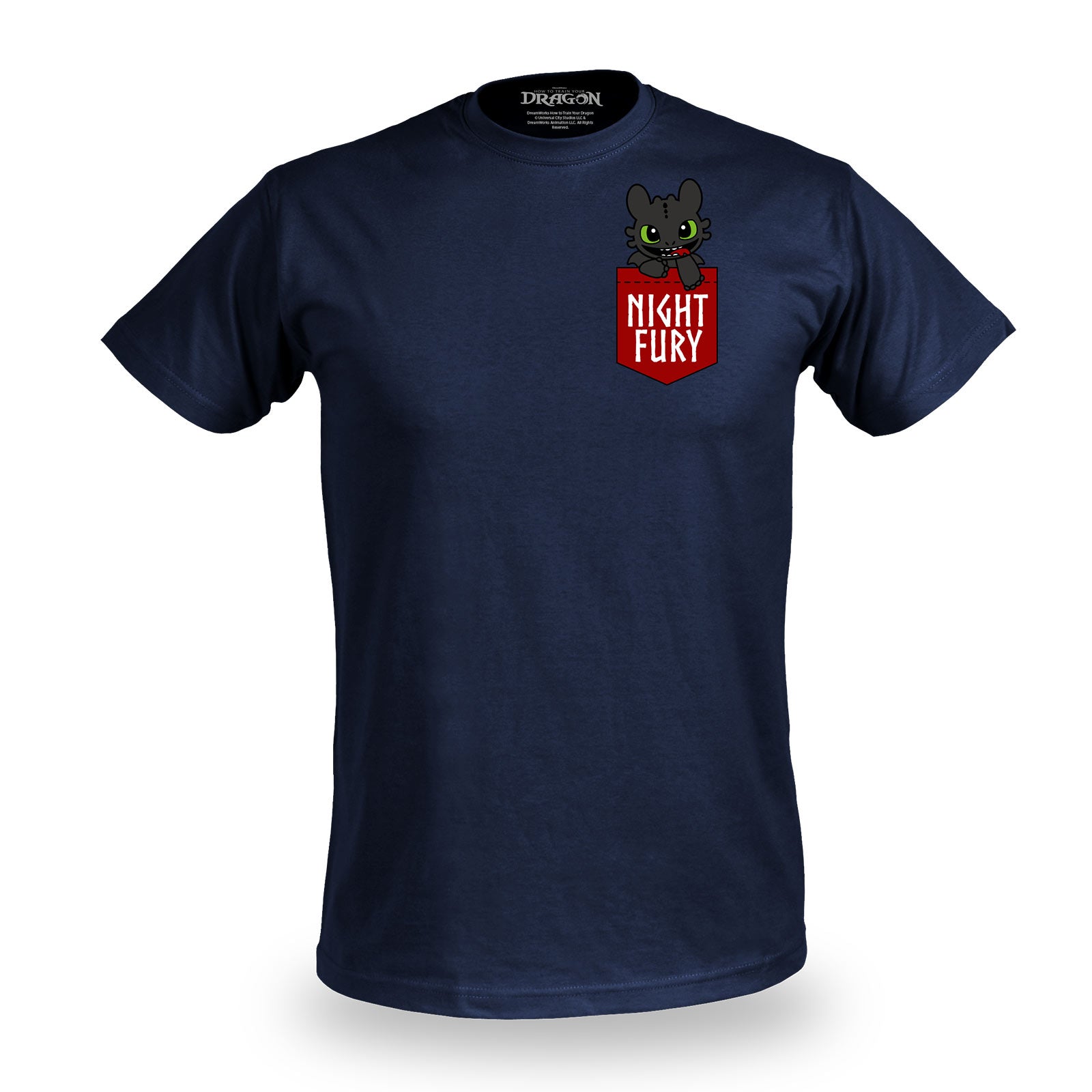 Product image How to Train Your Dragon - Night Fury Pocket T-Shirt blue