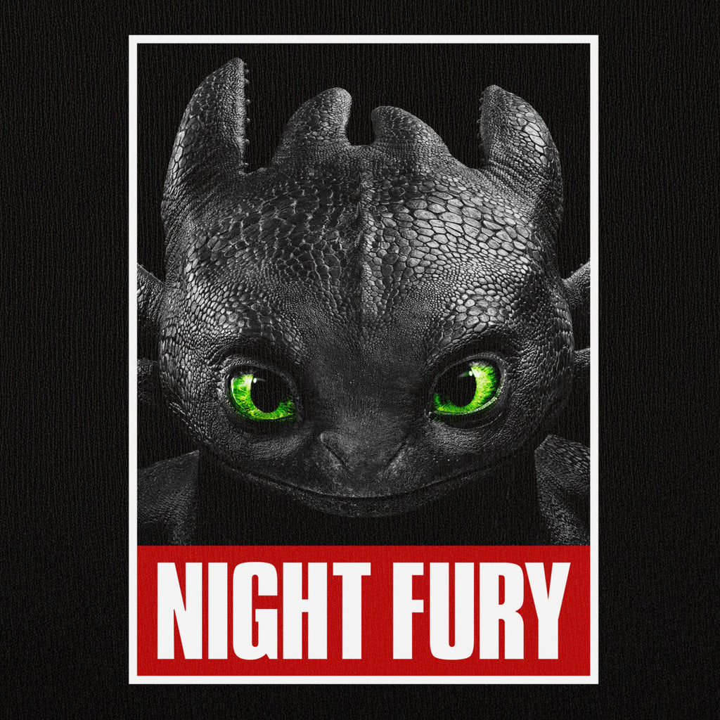 Zdjęcie produktu Jak wytresować smoka - koszulka z czarnym nadrukiem Night Fury Poster