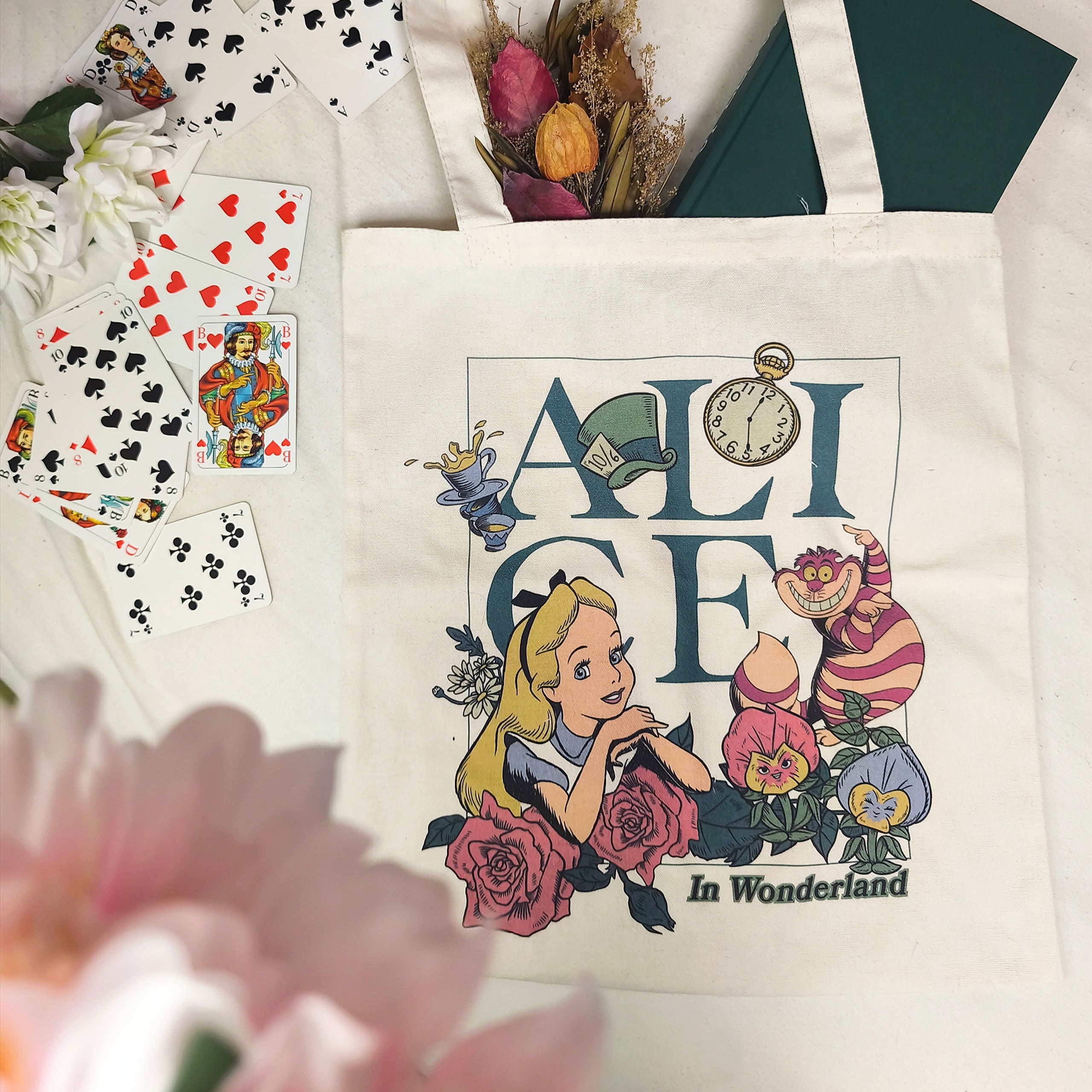 Product image Alice in Wonderland - Flower Tote Bag
