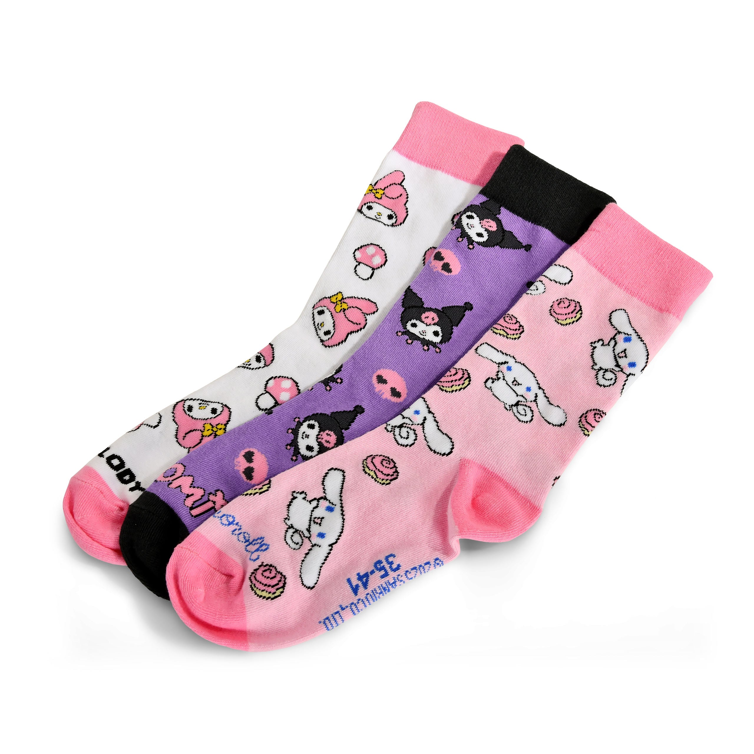 Zdjęcie produktu Sanrio - Hello Kitty and Friends zestaw 3 par skarpetek w pudełku prezentowym