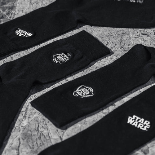 Zdjęcie produktu Star Wars - Zestaw 2 par czarnych skarpetek z logo Dartha Vadera