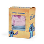 Zdjęcie produktu Zestaw skarpetek Stitch i Angel 2-pak w pudełku prezentowym - Lilo & Stitch