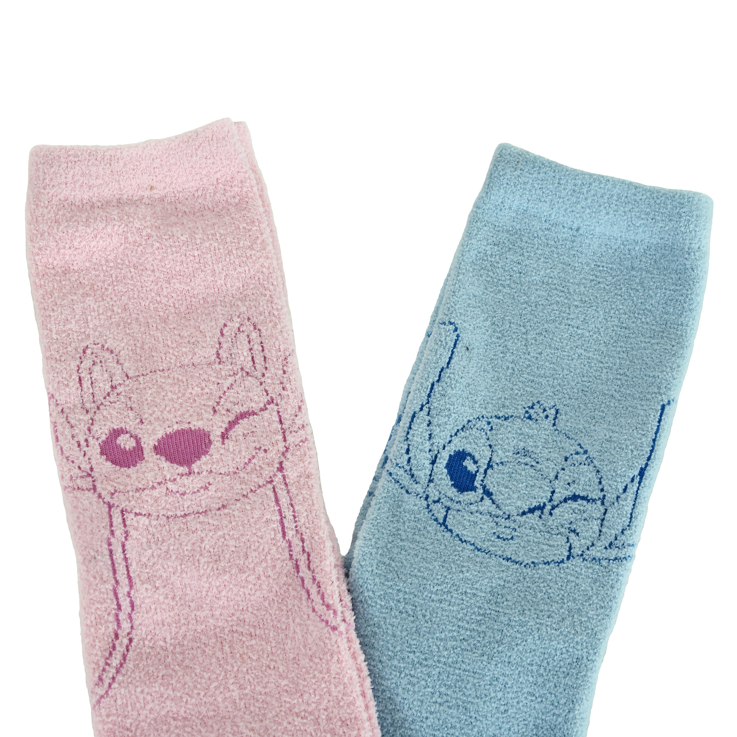 Zdjęcie produktu Zestaw skarpetek Stitch i Angel 2-pak w pudełku prezentowym - Lilo & Stitch