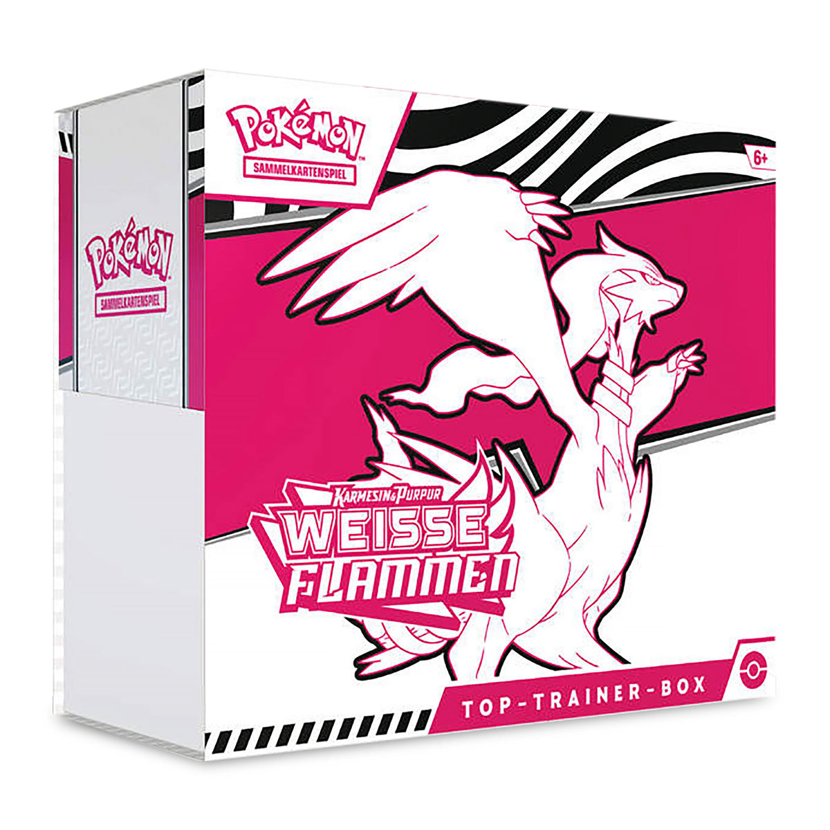 Zdjęcie produktu Pokemon - Szkarłat i Purpura Biała Flama Top-Trener-Box