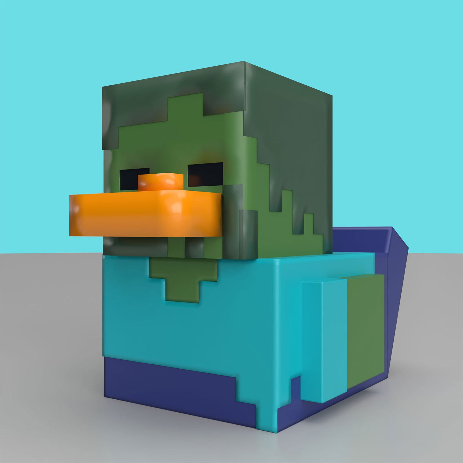 Zdjęcie produktu Minecraft – Mini kaczka dekoracyjna Zombie TUBBZ
