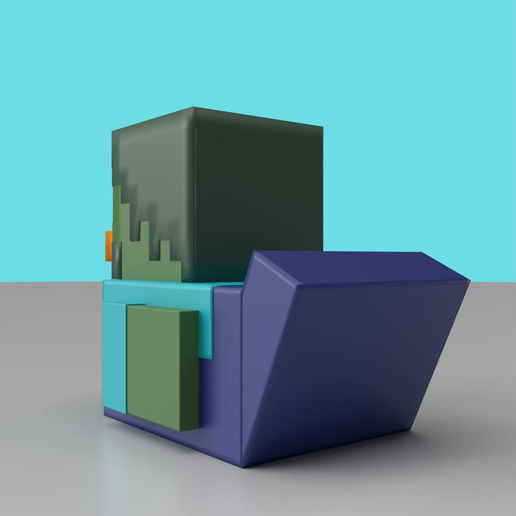 Zdjęcie produktu Minecraft – Mini kaczka dekoracyjna Zombie TUBBZ