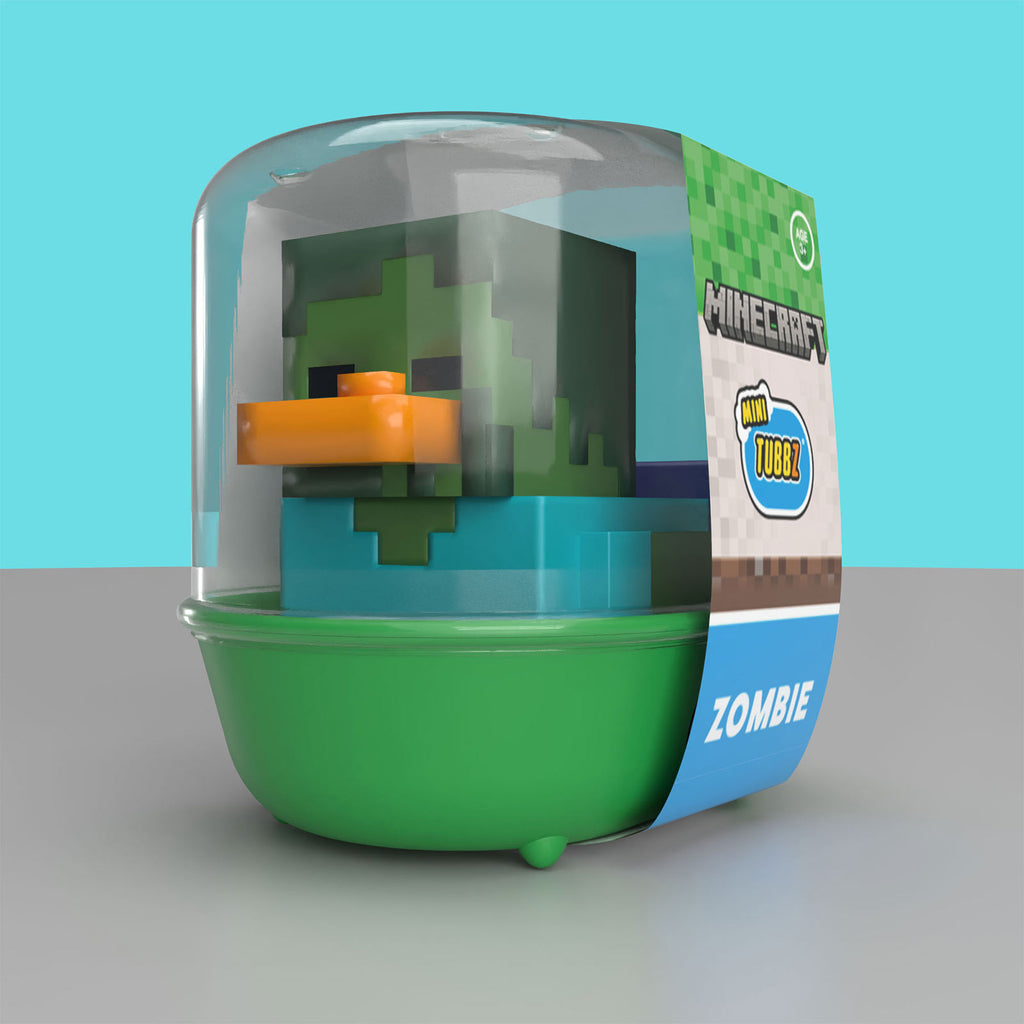Zdjęcie produktu Minecraft – Mini kaczka dekoracyjna Zombie TUBBZ