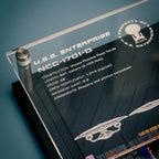 Zdjęcie produktu Tablica ścienna Enterprise NCC-1701-D z repliką modelu - Star Trek