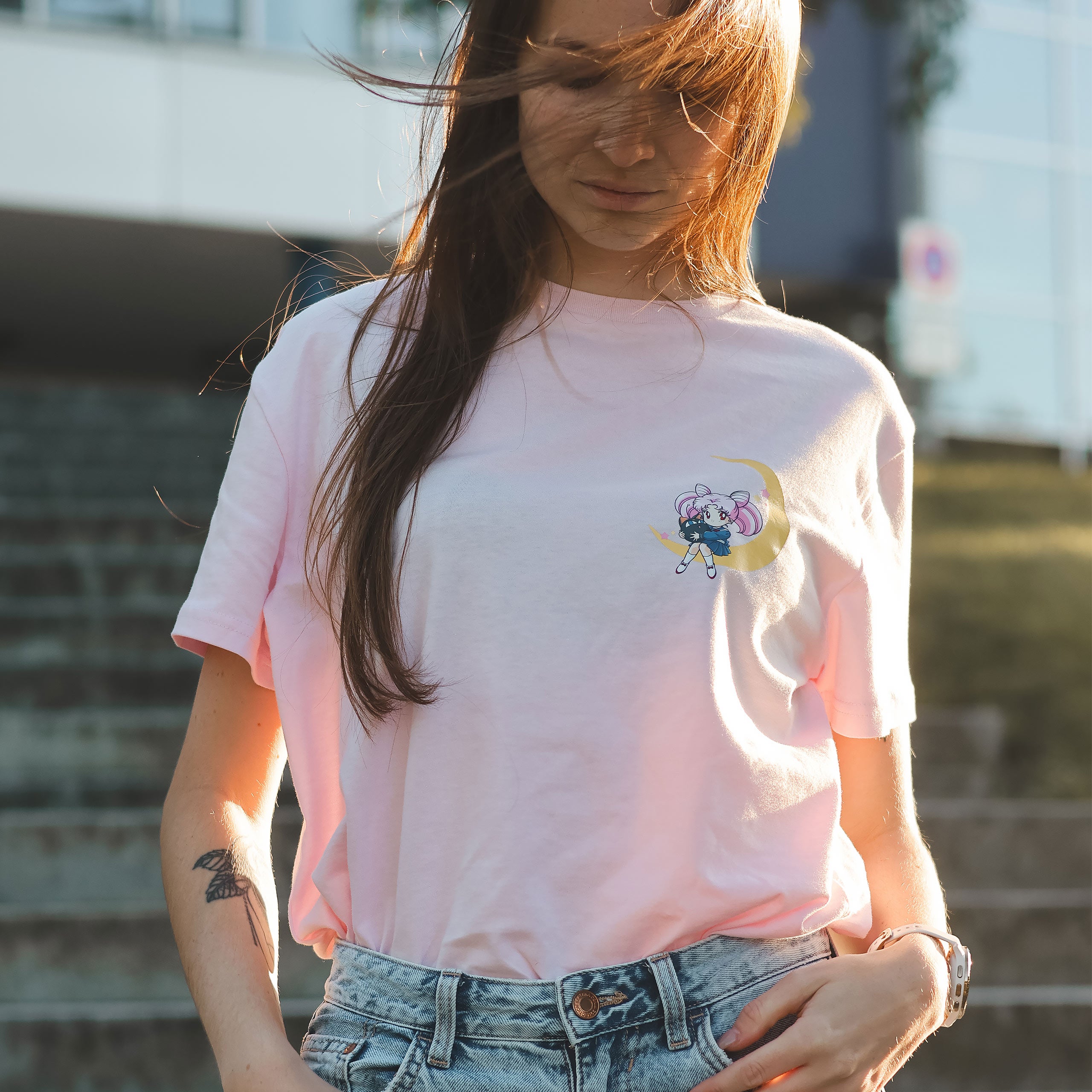 Zdjęcie produktu Sailor Moon Chibiusa T-shirt różowy