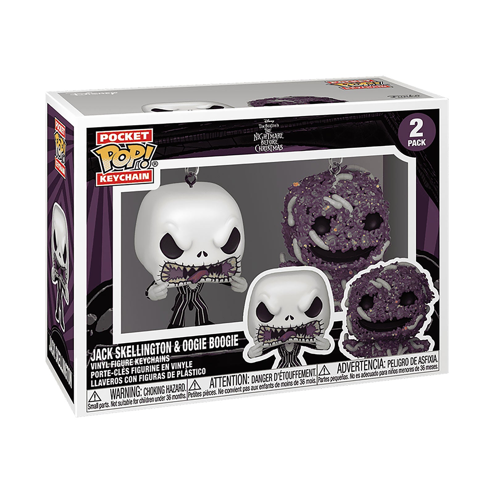 Zdjęcie produktu Nightmare Before Christmas - breloki Funko Pop Jack i Oogie, zestaw 2 szt.