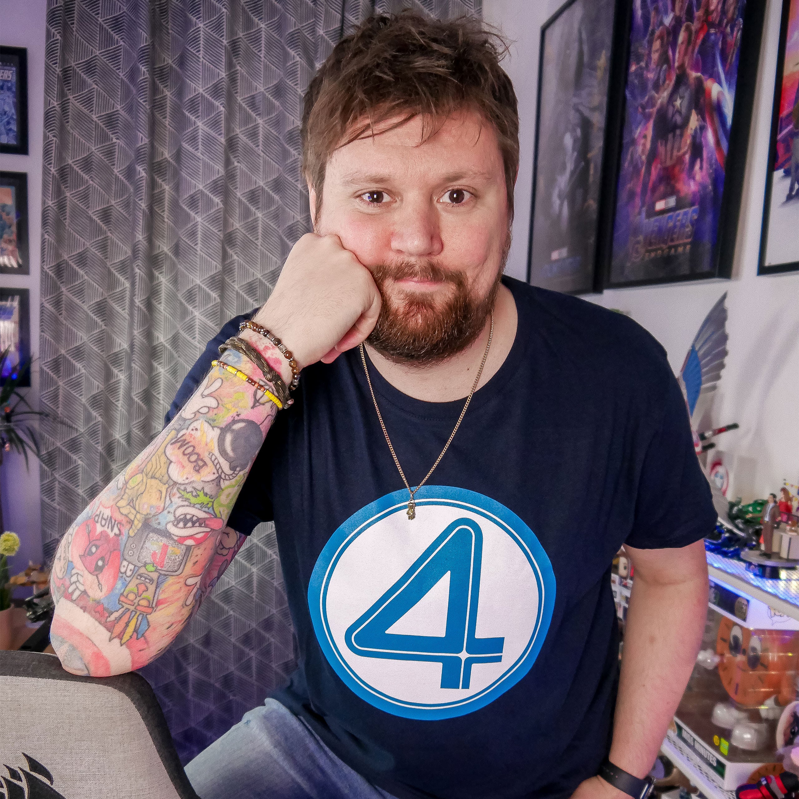 Zdjęcie produktu Fantastic Four - Emblem T-Shirt czarny