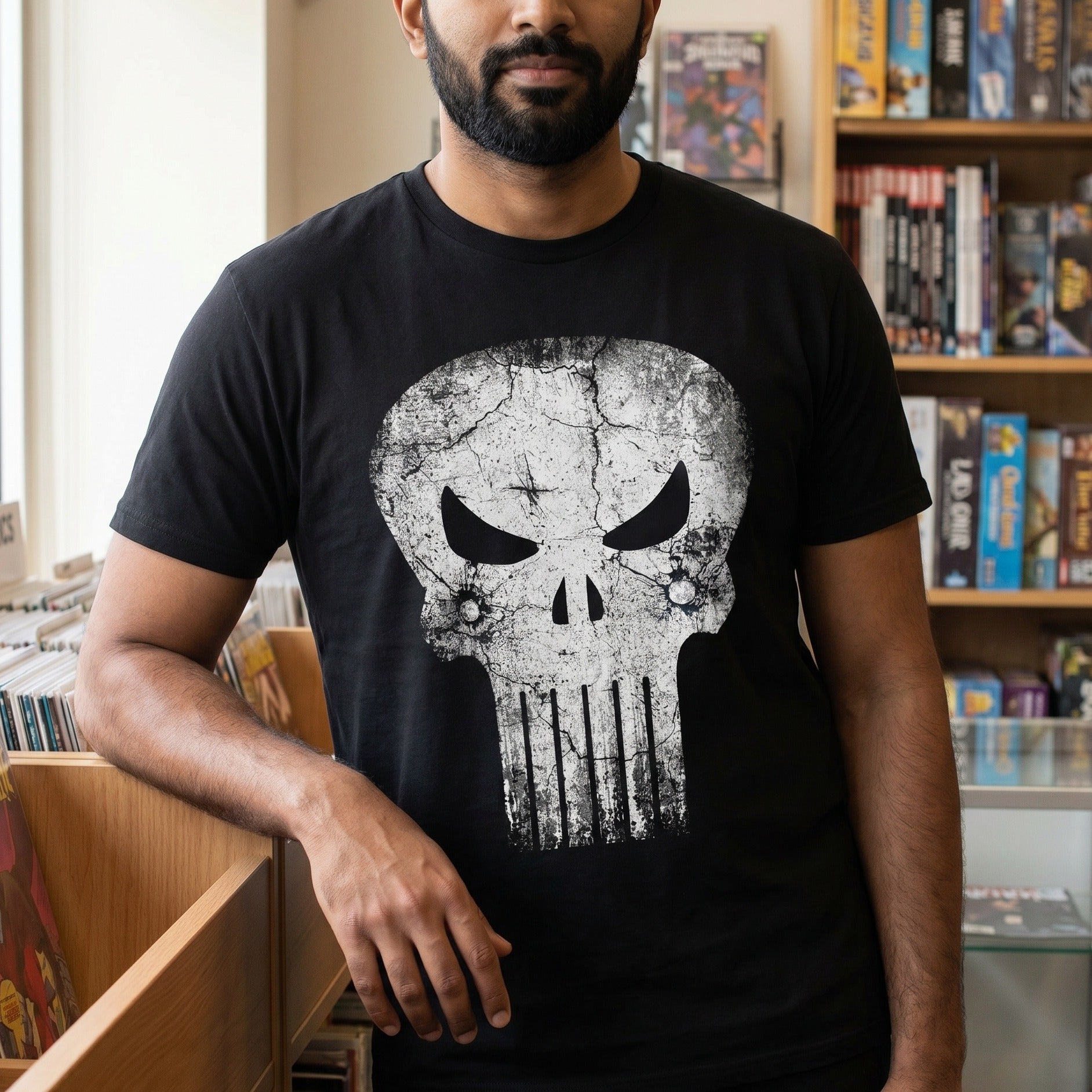 Zdjęcie produktu Punisher - Skull Bullets Logo T-Shirt czarne