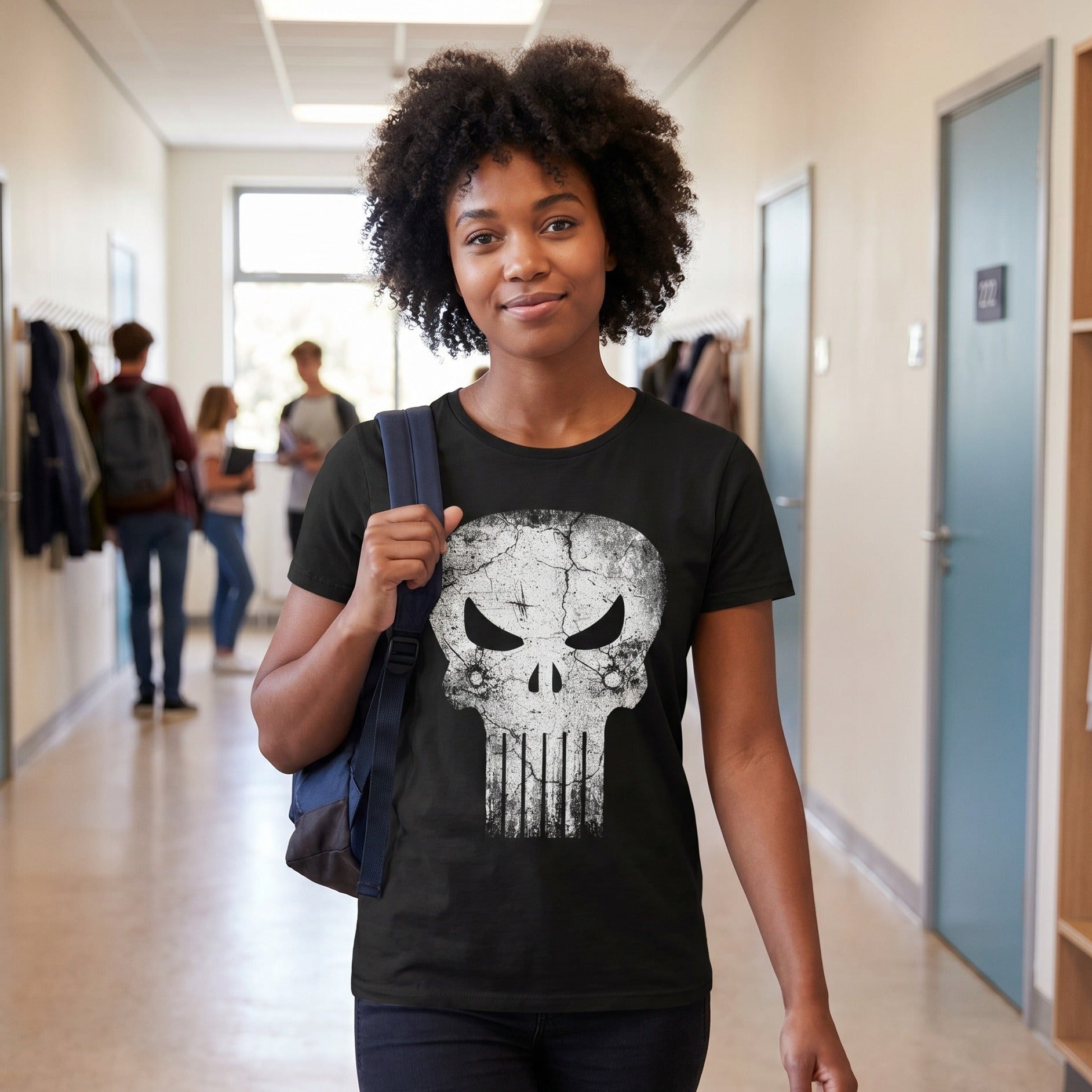Zdjęcie produktu Punisher - Skull Bullets Logo T-Shirt czarne