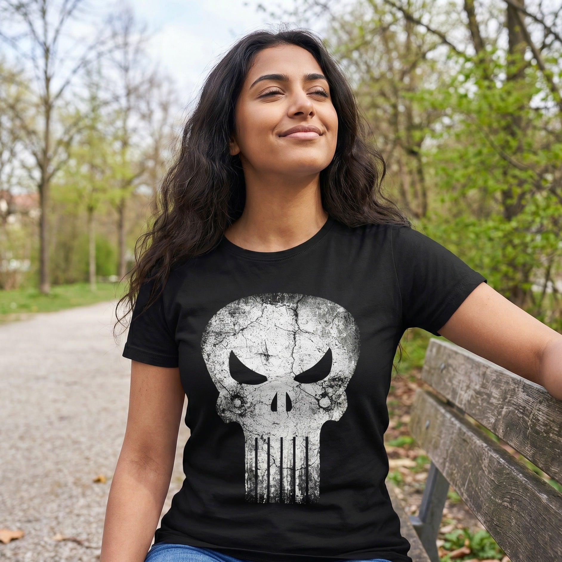 Zdjęcie produktu Punisher - Skull Bullets Logo T-Shirt czarne