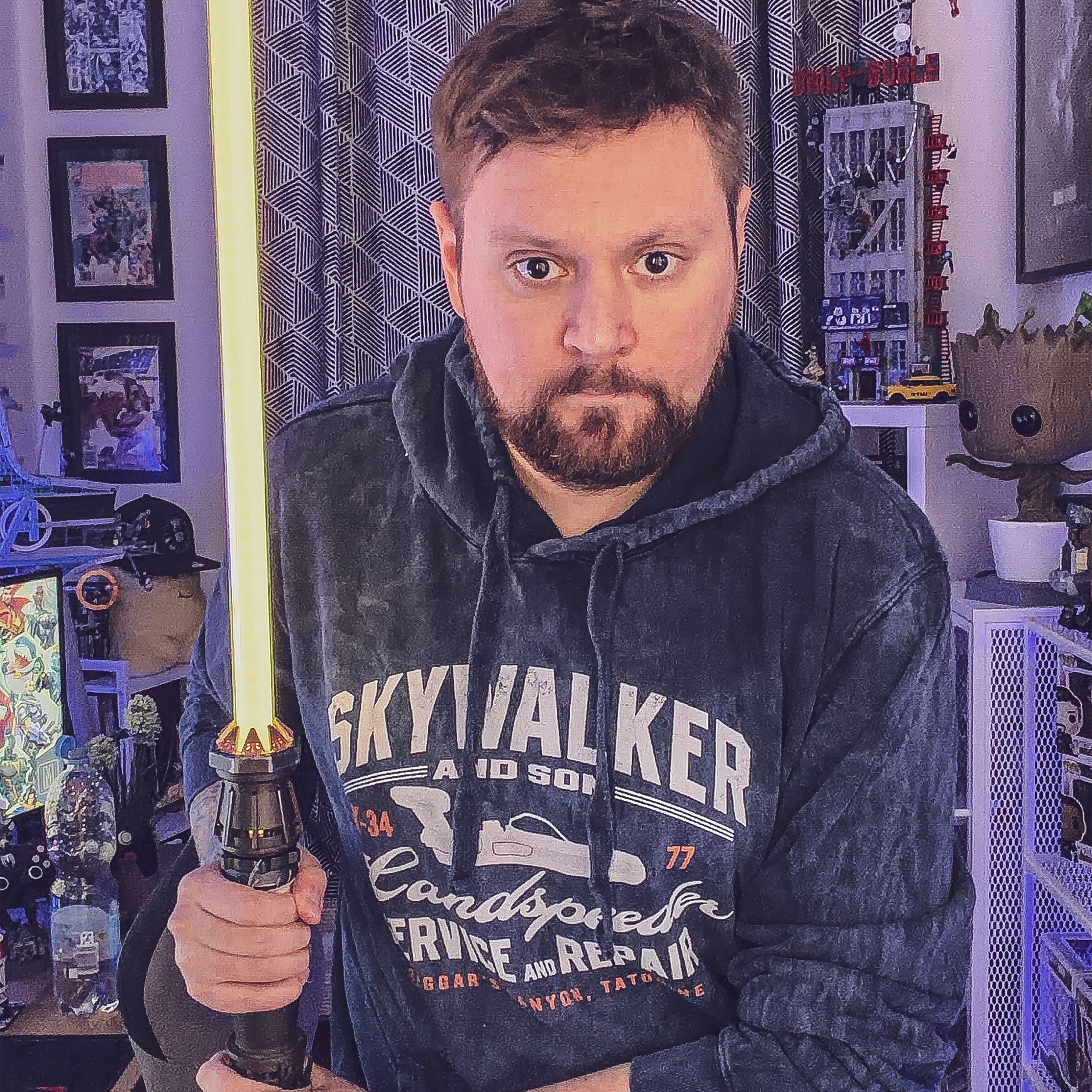 Zdjęcie produktu Star Wars - niebieska bluza z kapturem Skywalker