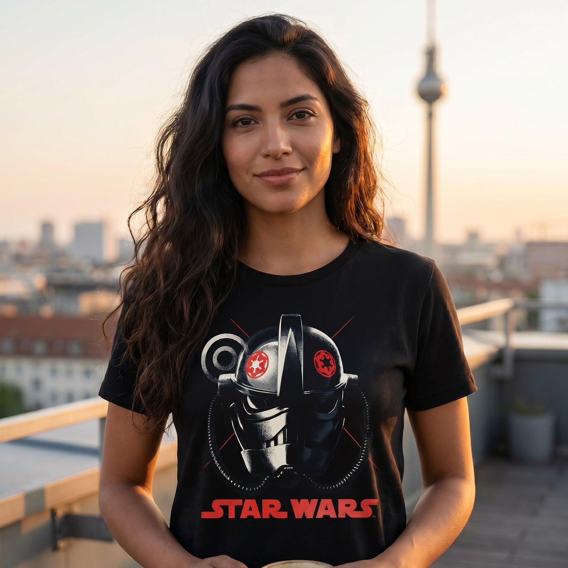 Zdjęcie produktu Star Wars - Andor T-shirt hełm TIE Avenger czarny