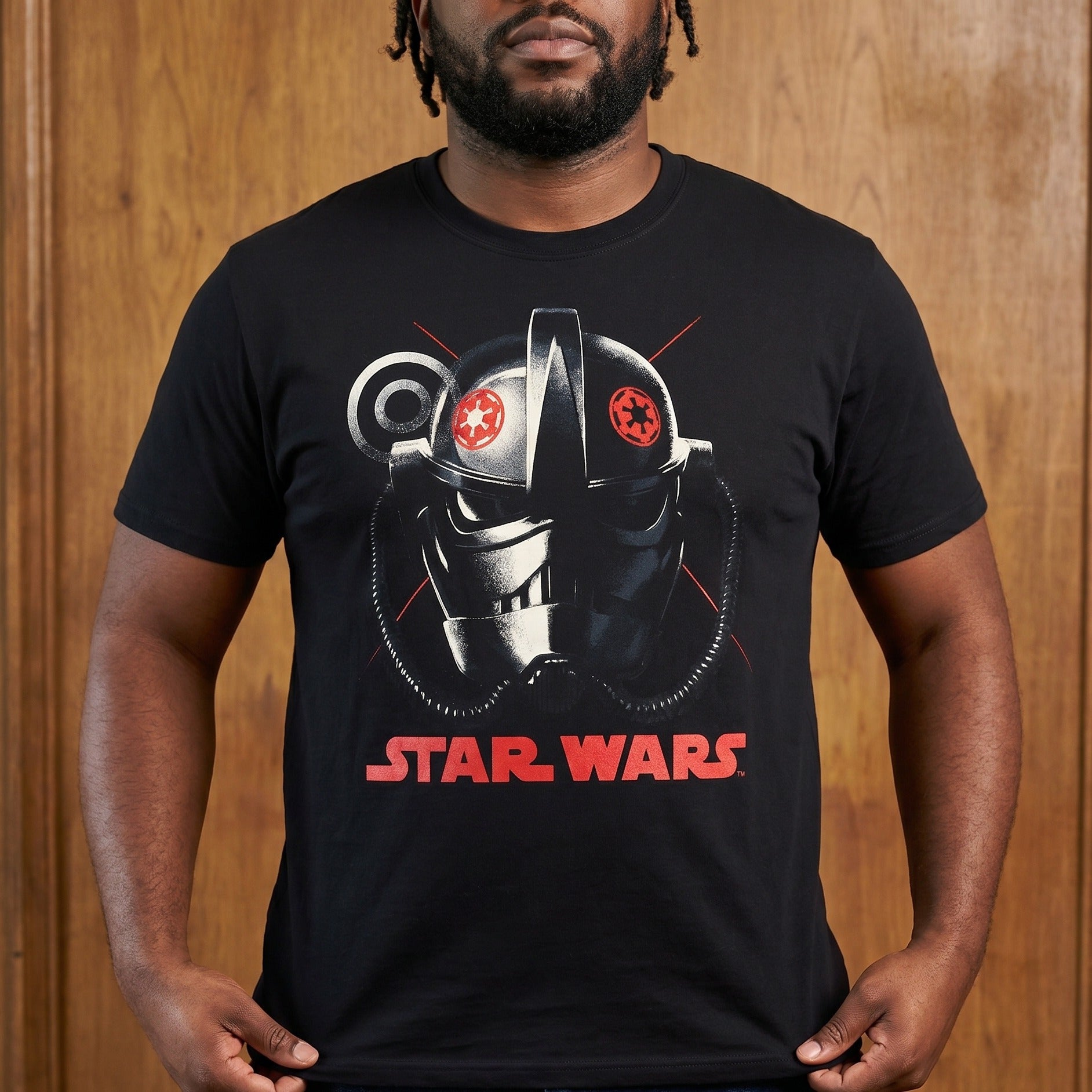 Zdjęcie produktu Star Wars - Andor T-shirt hełm TIE Avenger czarny