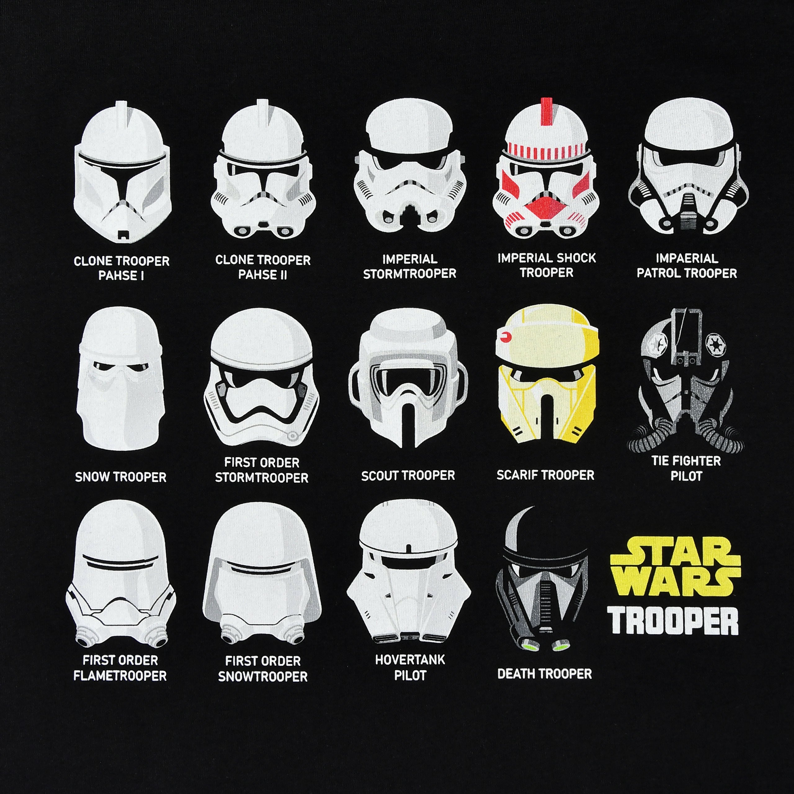 Zdjęcie produktu Koszulka z kolażem hełmu szturmowca czarna - Star Wars