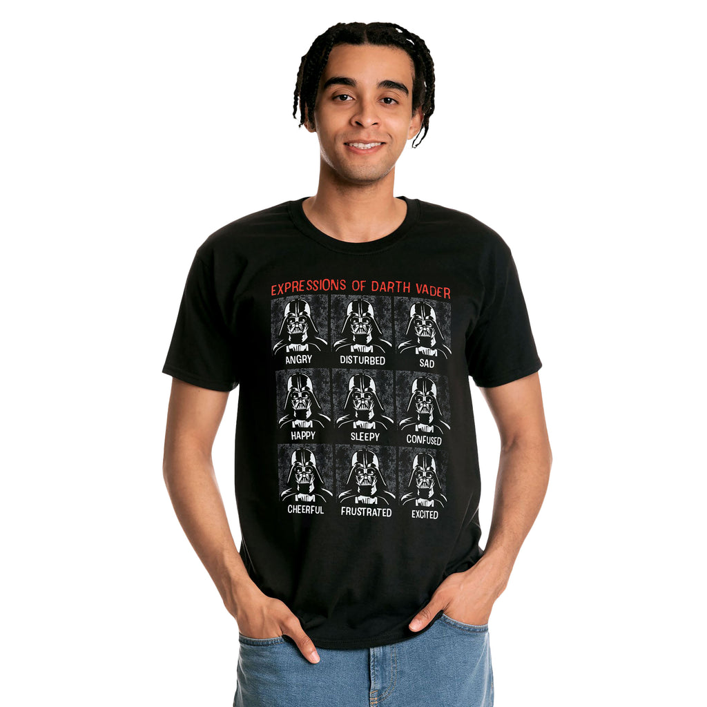 Zdjęcie produktu Star Wars - Vader Expressions czarny T-shirt