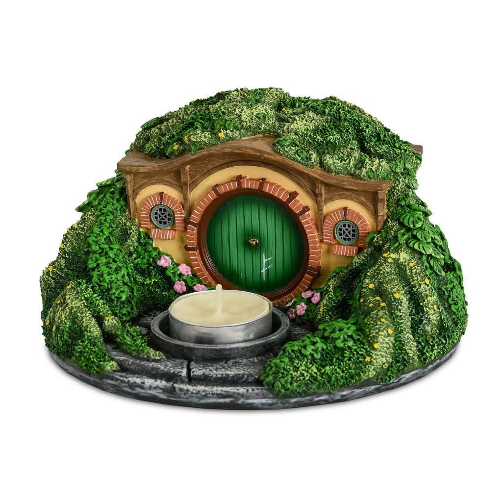 Zdjęcie produktu Władca Pierścieni - Świecznik na podgrzewacze diorama Nory Hobbita (Shire)