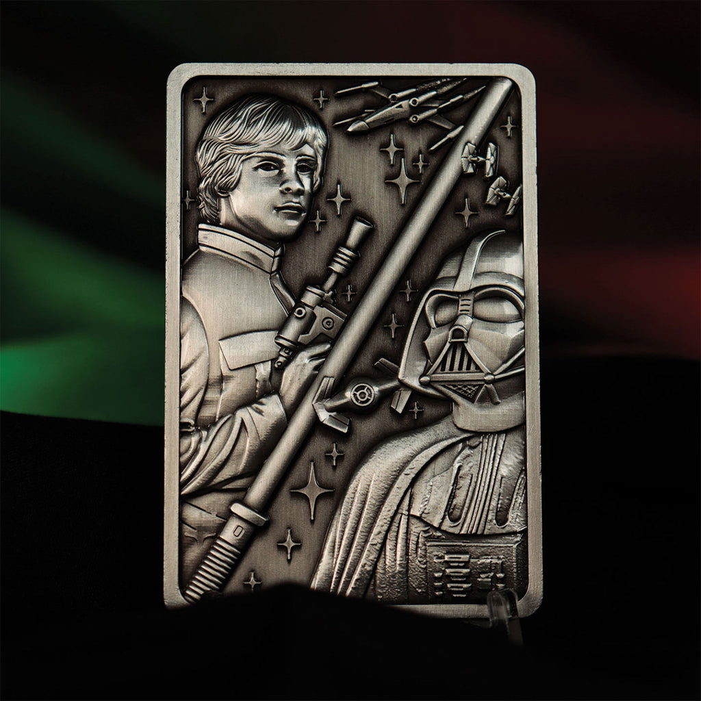 Zdjęcie produktu Star Wars - Luke i Darth Vader metalowa replika sztabki limitowana