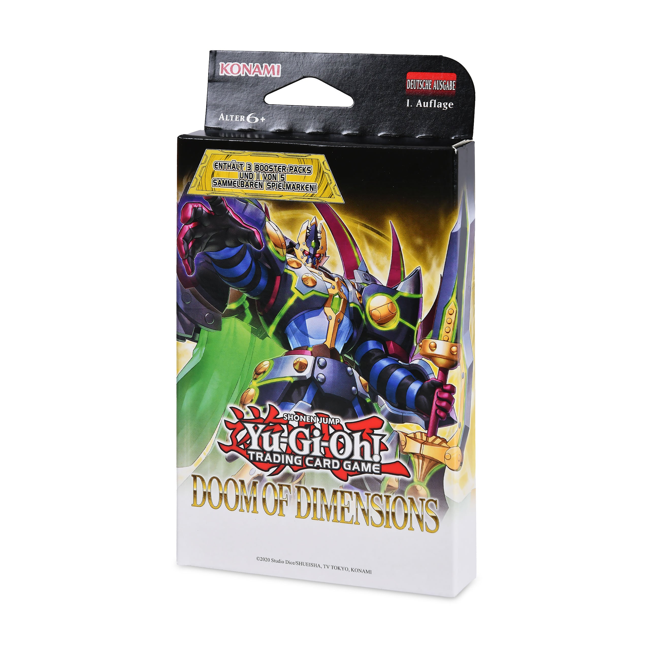 Zdjęcie produktu Yu-Gi-Oh! - Doom of Dimensions Tuck Box wersja niemiecka