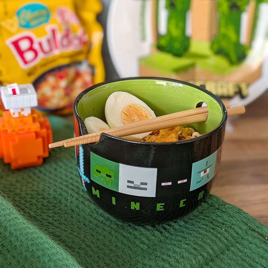 Zdjęcie produktu Minecraft - Miska Ramen Creeper z Pałeczkami