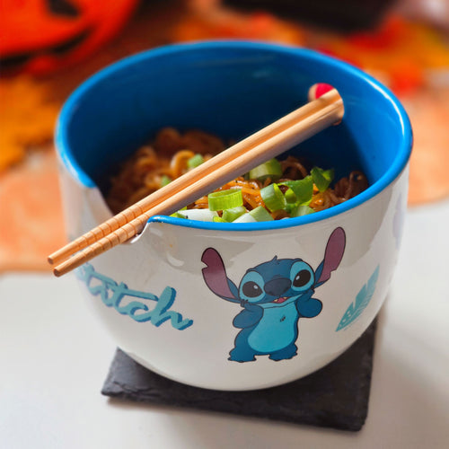 Zdjęcie produktu Miska Ramen Stitch Aloha z Pałeczkami - Lilo & Stitch