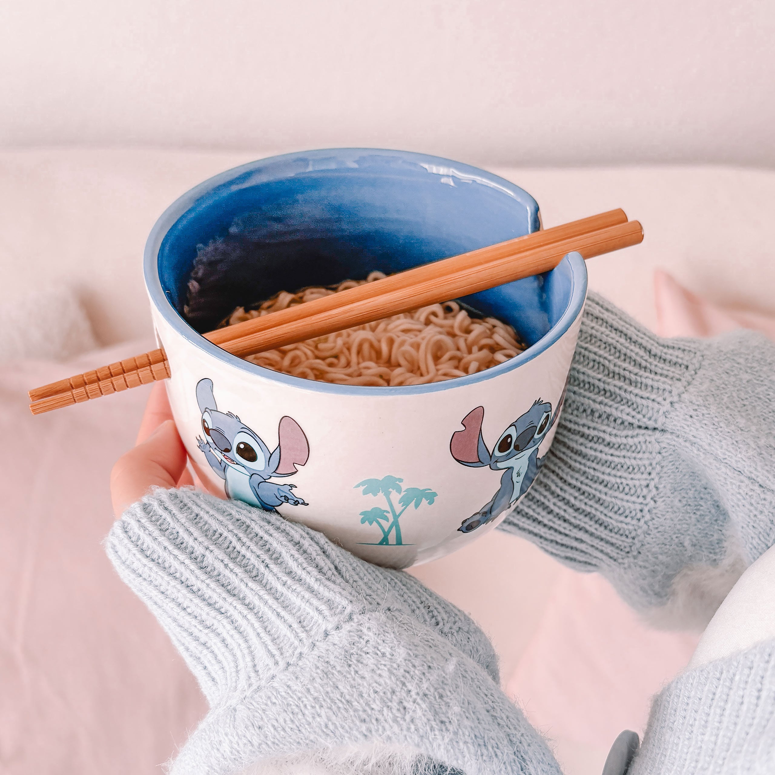 Product image Stitch Aloha Ramen Bowl with Chopsticks - Lilo & Stitch