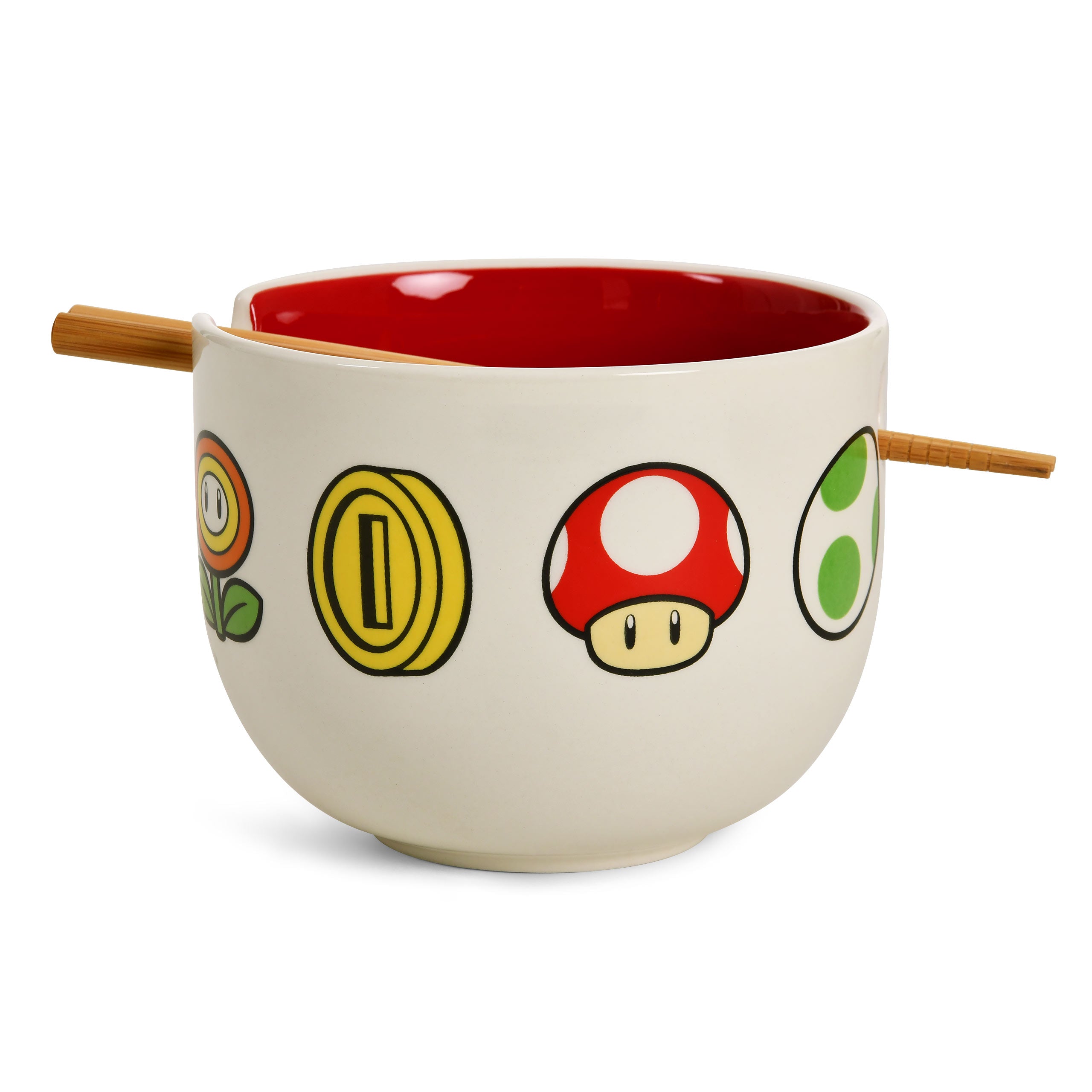 Zdjęcie produktu Super Mario - Miska Ramen z Symbolami i Pałeczkami