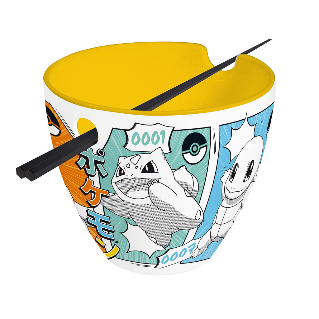 Zdjęcie produktu Pokémon - Miska do ramenu Starters z pałeczkami