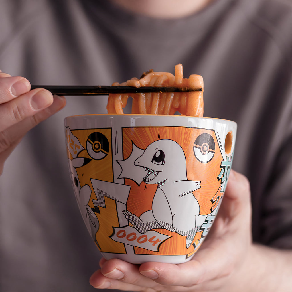 Zdjęcie produktu Pokémon - Miska do ramenu Starters z pałeczkami