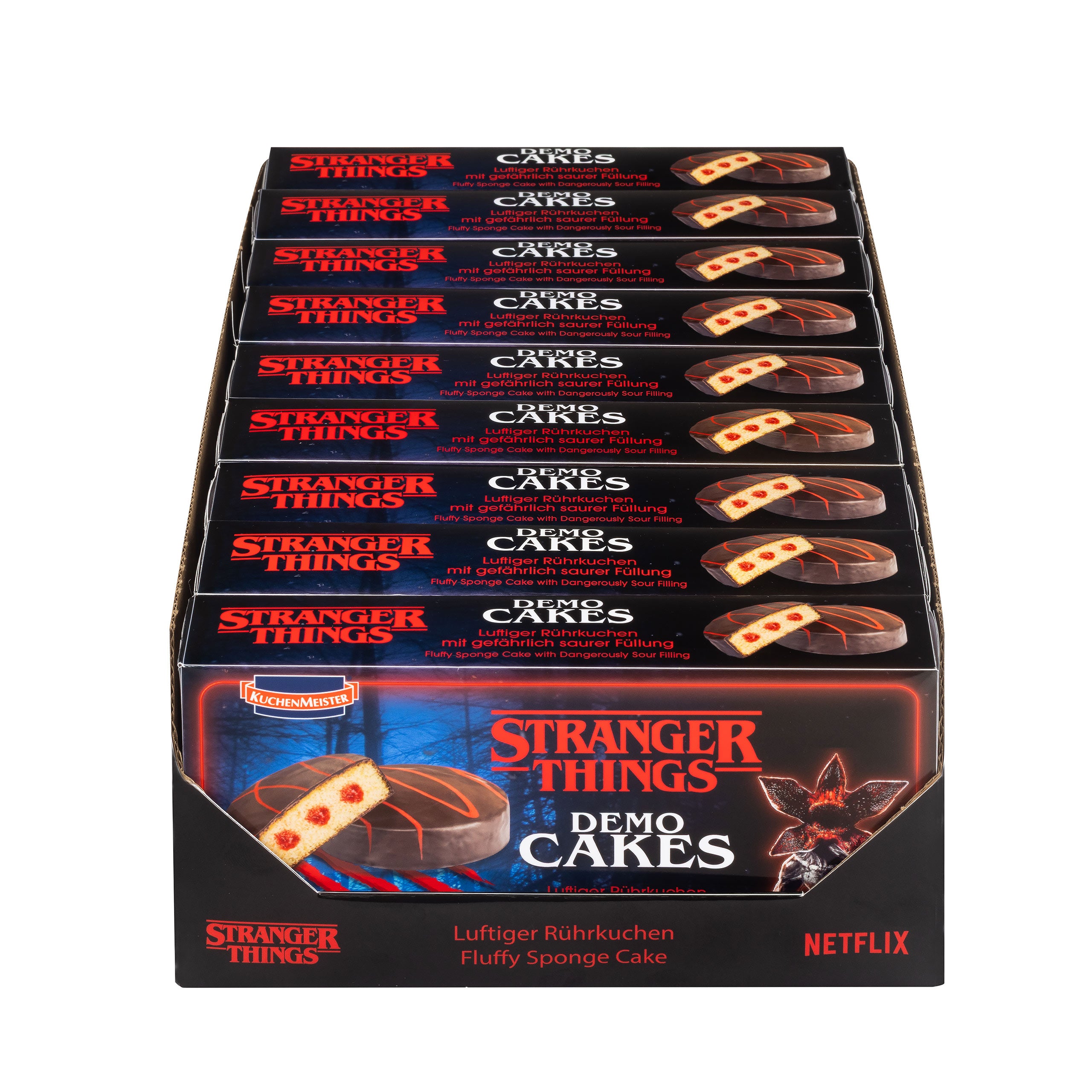 Zdjęcie produktu Stranger Things - Demo Cakes ciastka biszkoptowe, display 9 szt.