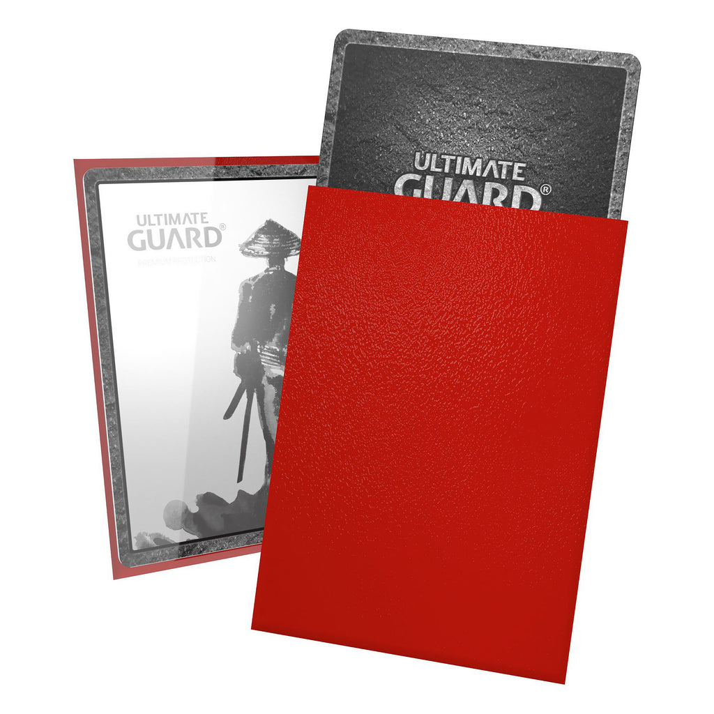 Product image Ultimate Guard Katana Card Sleeves – Red, 60 Pack for TCG (Japanese Size)