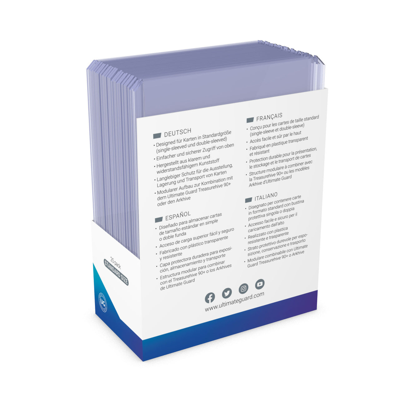 Product image Ultimate Guard Card Covers Toploading 35 pt Transparent 25-Pack