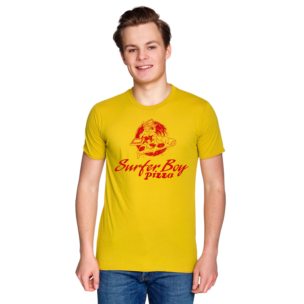 Product image Stranger Things - Surfer Boy Pizza T-shirt yellow