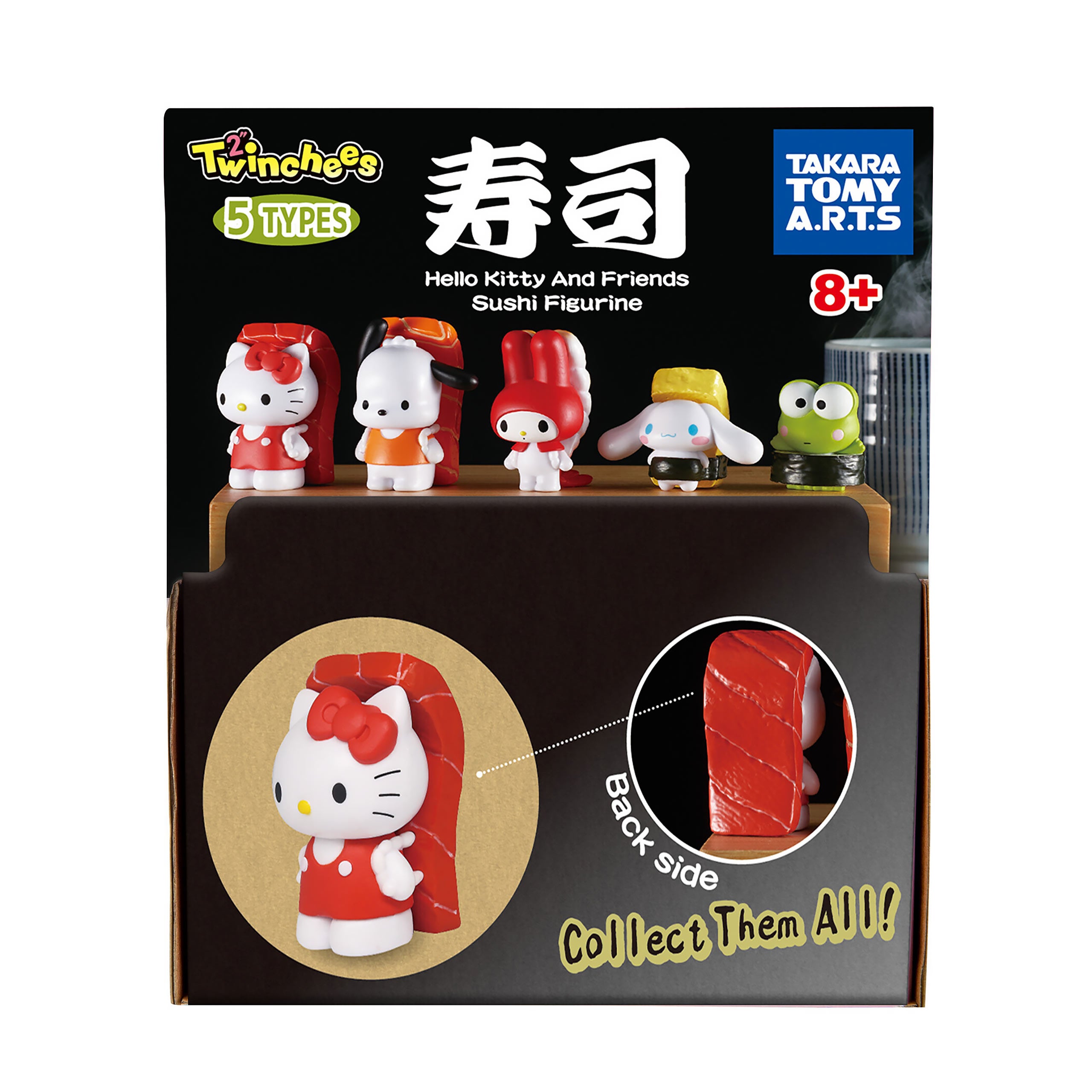 Zdjęcie produktu Sanrio - Hello Kitty & Friends Sushi Kawai Mystery Twinchees Figurka Display E1089482